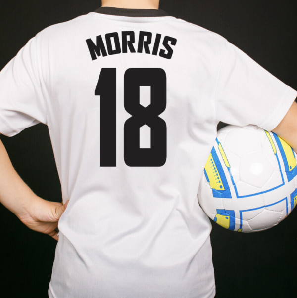Names & Numbers on Jersey